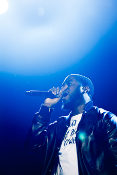 Big K.R.I.T. takes the stage during the first opening act of The Heist Tour's stop in Syracuse.