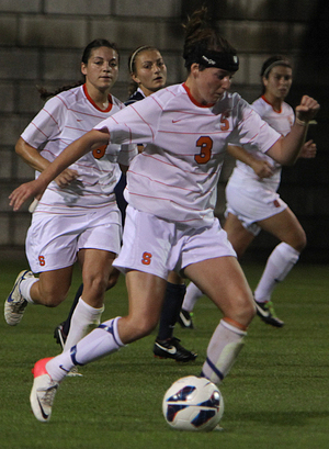 Erin Simon and Syracuse are focused on finishing more scoring opportunities in 2012. The team has scored a combined two goals in its four losses.