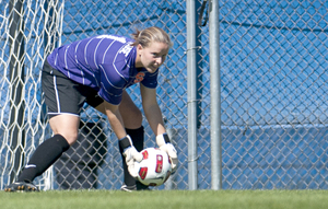 Brittany Anghel, SU junior goalkeeper, started playing soccer again at age 11. She played recreationally in East Meadow, N.Y., for coach Pete Galantino. She was invited to play as a guest on Galantino's travel team and made the team full time the next year.