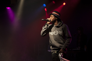 Joey Bada$$, rapper, performed at the Schine Underground as part of the University Union Bandersnatch series