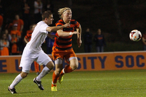 Syracuse forward Emil Ekblom leads the Orange with nine goals this season.