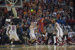 Dayton guard Vee Sanford, who transferred from Georgetown after his sophomore year, hit a game-winning runner to beat Ohio State in the second round of the NCAA Tournament.