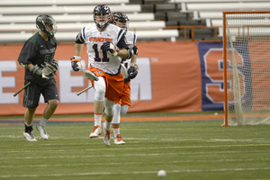 Syracuse defender Brandon Mullins has been shutting down opponents' top attacks during the Orange's five-game winning streak. 