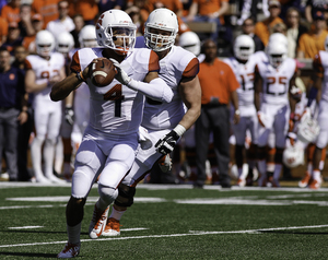 AJ Long has played well in his first two games for Syracuse, amassing two passing and one rushing touchdowns against FSU and Wake Forest, respectively. And while he may be SU’s starter as a replacement now, a win at Clemson could establish in the position long term. 