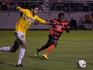 Chris Nanco had waited a long time since his last goal, but sealed Syracuse's 3-1 win over Wake Forest with a tally late in the second half on Friday night. 