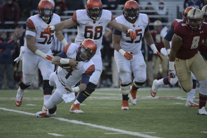 AJ Long completed just seven passes for 59 yards in Syracuse's 28-7 loss to Boston College on Saturday. When asked about his offense next season, offensive coordinator Tim Lester pointed to Terrel Hunt. 