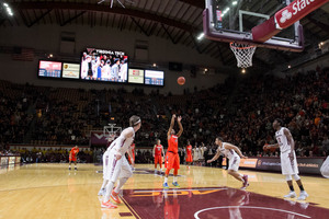 At Virginia Tech on Saturday, Ron Patterson made just two of his six attempts from the free-throw line in the final minute as SU nearly coughed up its once-sizable lead.