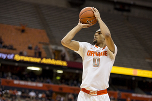 Michael Gbinije has found the ball in his hands a lot more, especially when Kaleb Joseph is on the sideline. The junior forward's role is evolving into one that is becoming more and more integral to SU's offense.