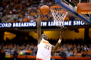 In Chris McCullough's absence, forward Tyler Roberson has been reinserted to the starting lineup and is steadily developing into a reliable contributor for SU.