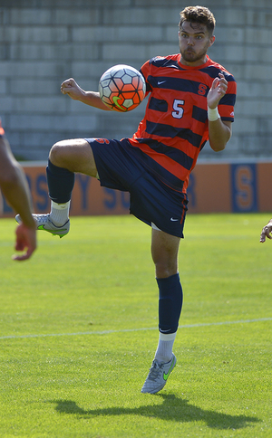 Louis Cross has developed into a leader for SU's youthful back line. 