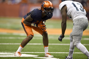 Corey Winfield has two interceptions through two games as Syracuse's starting cornerback. He's found consistency after a rough high school experience and switching from wide receiver to defense.