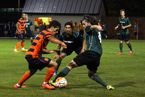 Korab Syla played a key role in putting pressure on the Binghamton defense in the Orange's 3-1 win Tuesday night.