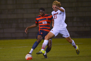 Kamal Miller scored Syracuse's only goal in its 2-1 loss to Boston College on Friday night in the Orange's final regular-season game.