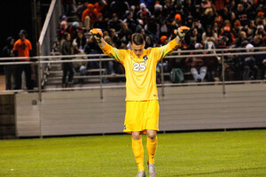 Hendrik Hilpert came away with three saves against No. 4 Clemson on Saturday night and stopped every scoring attempt except the Tigers' last-minute chance.