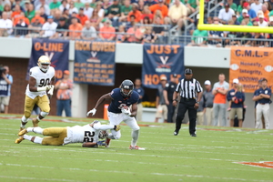 Syracuse at Virginia kicks off at 3:30 p.m. on Saturday.