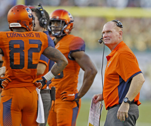 Scott Shafer will face former colleague Pat Narduzzi, the head coach of Pitt, when the Orange hosts the Panthers at noon on Oct. 24 in the carrier Dome.