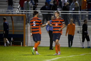 Oyvind Alseth (2) made a mistake that cost Syracuse the game against Clemson in the two teams' last matchup. Now the Orange gets a shot at revenge in the ACC tournament semifinal.