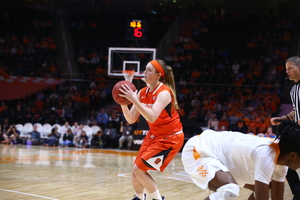 Abby Grant has averaged about eight minutes per game but is one of the most efficient 3-point shooters in the Atlantic Coast Conference.