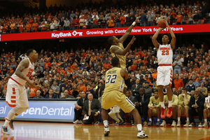 Malachi Richardson drilled two late free throws to help Syracuse maneuver past Georgia Tech, 60-57, at the Carrier Dome. 