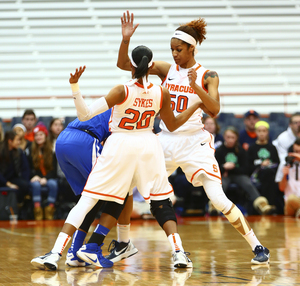 Syracuse forced 32 turnovers and scored 27 points off them to blow out No. 12 Duke on Sunday in the Carrier Dome.