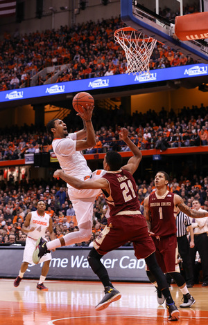 After sweeping the season series last year, Syracuse looks to get its first conference win against Boston College. 