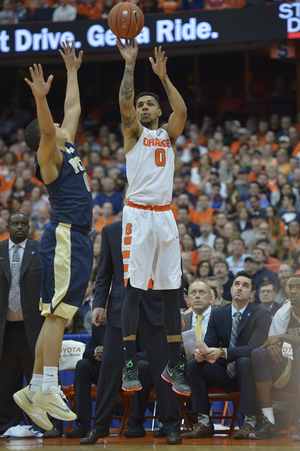 Michael Gbinije was one of several Syracuse starters to struggle offensively throughout the game against the Panthers.