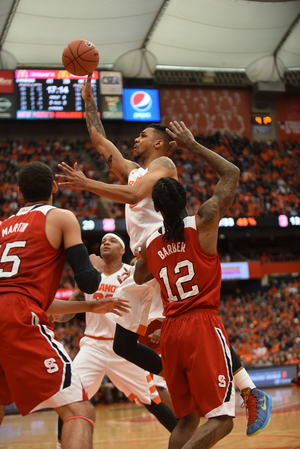 Syracuse held Anthony 'Cat' Barber to just 15 points, almost nine fewer the N.C. State guard's season average. 