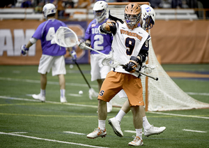 Tim Barber has 14 points and five assists this season. Both are tied for second on the team. Barber's role on the team has flipped from midfield to attack and vice versa at various points in his two seasons at Syracuse, but he's rolled with the punches. 