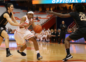 Cornelia Fondren leads Syracuse in fouls and turnovers as a result of her aggressive style of play. She'll look to curb those trends in the ACC tournament, which begins for SU on Friday. 