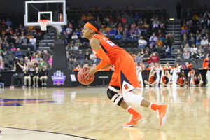 Brittney Sykes scored 17 points and grabbed nine rebounds against No. 1-seeded South Carolina, a team her two torn ACLs prevented her from playing against last season. 