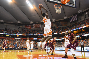 Tyler Roberson chipped in 12 points as the Orange over-powered Holy Cross. 