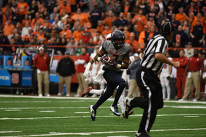 Amba Etta-Tawo plays his last game in the Carrier Dome as Syracuse plays its home finale against Florida State Saturday. 