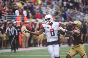 Senior wide receiver Steve Ishmael is one of 19 Syracuse football players who grew up in Florida, which faces an impending hurricane. 