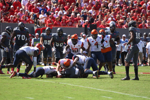 Syracuse posted a season-low 59 rushing yards in its loss to North Carolina State, 44 of which came from quarterback Eric Dungey