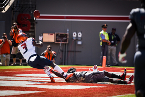 Syracuse wide receiver Ervin Philips broke the ACC record for single-game receptions with 17. 