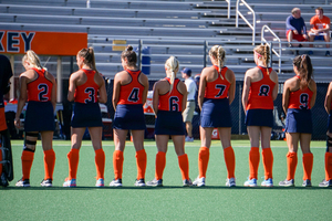 Jamie Martin's (2) emergence at right back has moved Claire Webb (4) to a defensive midfield role for the Orange.