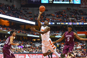 Frank Howard made all four of his field-goal attempts last season in an 83-55 Syracuse win over Colgate.