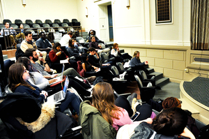 A number of people were confirmed to board and committee positions at the first assembly meeting of the spring semester.  