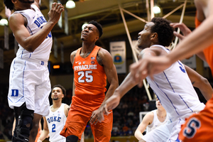 Tyus Battle shot just 4-of-12 from the field and 2-of-8 from downtown in SU's loss to No. 5 Duke.