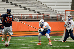 Tyson Bomberry makes a stop in last season's matchup with the Cavaliers.