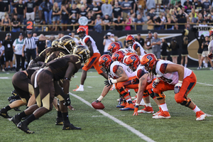 Syracuse's offensive line consists of six players who have started 12 games or more a the Division I level. 