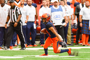 Sean Riley racked up six catches for 54 yards and a touchdown in the Orange's win over Wagner.