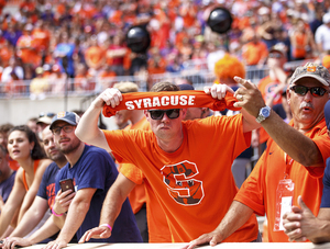 A handful of Syracuse fans made the trip down to Clemson's 