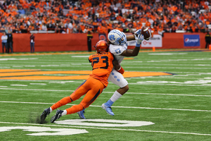 Ifeatu Melifonwu broke up four passes for Syracuse, along with a tackle for loss, in Saturday's win at the Carrier Dome.