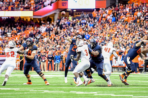 Eric Dungey accounted for 443 yards of offense as he led Syracuse to a bowl game for the first time since 2013.