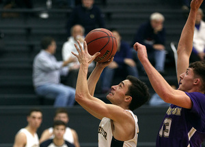 Jacob Wittig rises up with the ball earlier in the season.