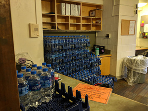 An SU official said Watson Hall residents should continue to use the bottled water available at the hall’s main desk.