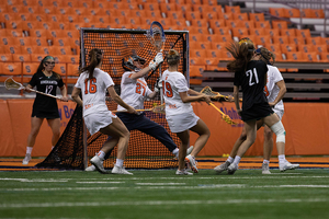 Asa Goldstock allowed only one goal in SU's win.