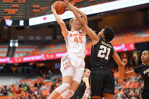 Digna Strautmane totaled 10 points and five rebounds in the win. 