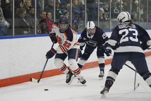 Defender Jessica DiGirolamo credited goalie Allison Small for organizing SU's defense.